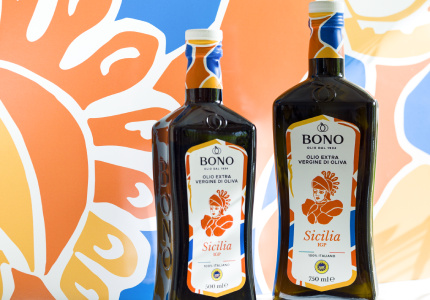 Bottiglie Olio Bono di Sicilia I.G.P.